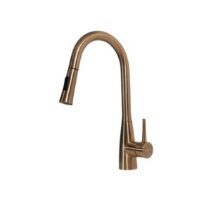 Llave Monomando cuello ganso bronce inoxidable