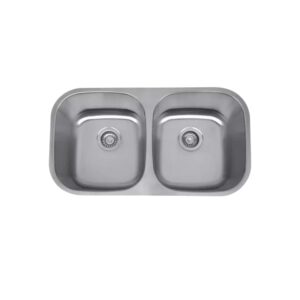 Tarjas doble tina Cal 18 Inox cepillado modelo M602