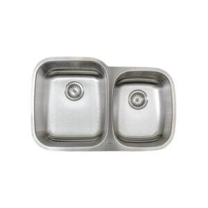 Tarjas doble tina Cal 18 Inox cepillado modelo M603