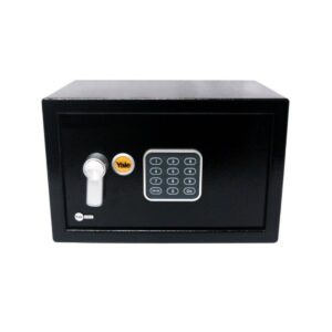 Caja fuerte electrónica compacta con cierre digital y fácil instalación · 02-CAJASMALL