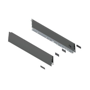 Perfiles MERIVOBOX altura M, Gris Orión Mate, NL 500 mm, derecho e izquierdo.