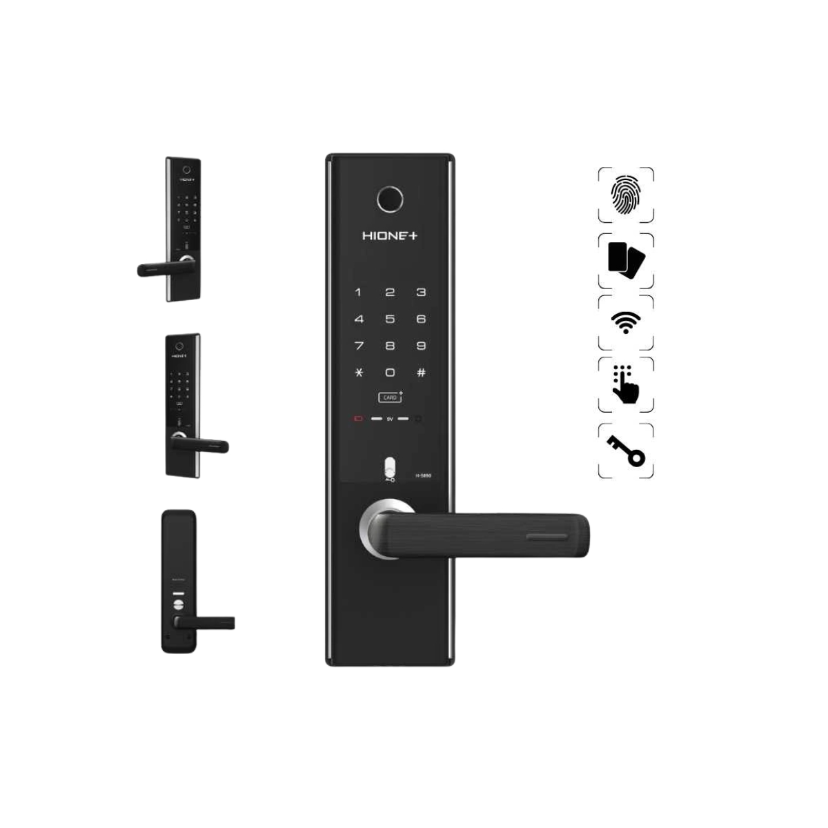 Cerradura digital H-5890SK HIONE+ control digital, diseño elegante para uso residencial. - Image 2