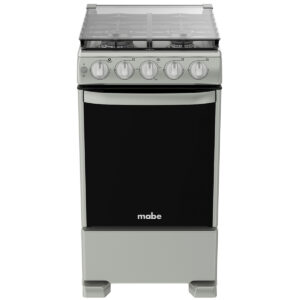Estufa de piso MABE 50 cms plata mercury 4 quemadores